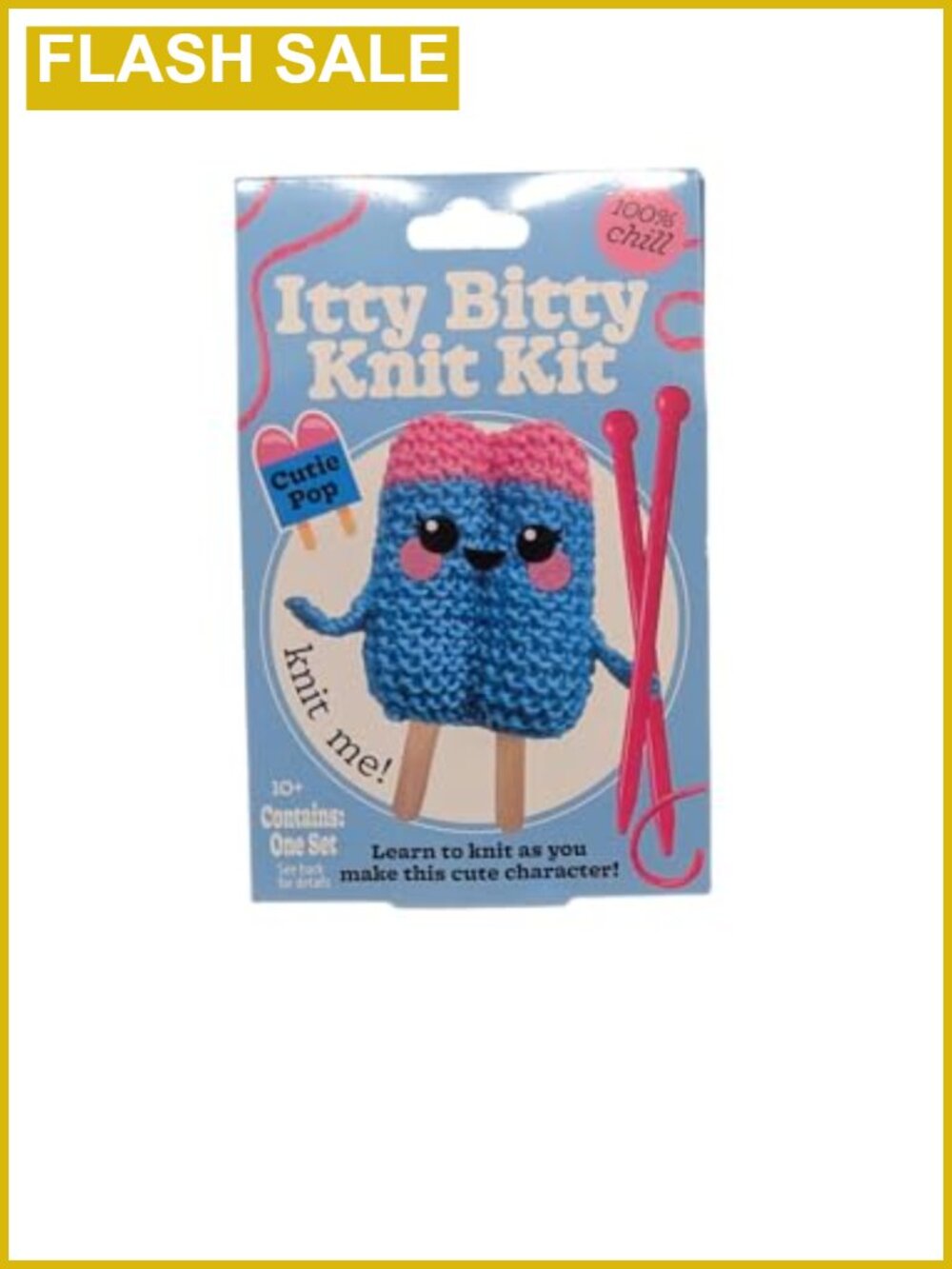 Itty Bitty Knit Kit Mini Knitting Kit Complete with Needles and Yarn